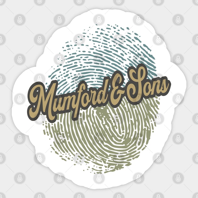 Mumford & Sons Fingerprint Sticker by anotherquicksand